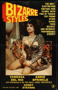 3y095 BIZARRE STYLES video poster R84 Vanessa Del Rio in sexy leopard outfit!