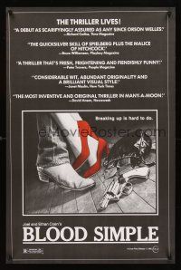 3y103 BLOOD SIMPLE 1sh '85 Joel & Ethan Coen, Frances McDormand, cool film noir image!