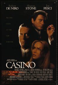 3y133 CASINO int'l 1sh '95 Martin Scorsese, Robert De Niro & Sharon Stone, Pesci rolls snake-eyes!
