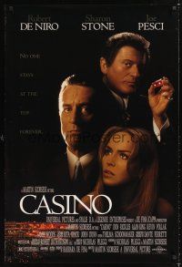 3y132 CASINO DS 1sh '95 Martin Scorsese, Robert De Niro & Sharon Stone, Joe Pesci rolls snake-eyes!