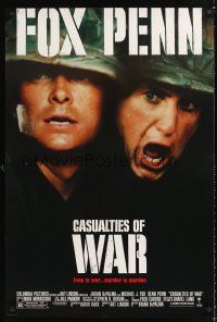 3y139 CASUALTIES OF WAR 1sh '89 Michael J. Fox argues with Sean Penn!