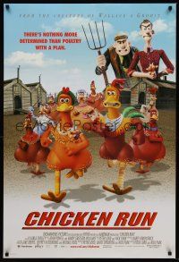 3y145 CHICKEN RUN int'l DS 1sh '00 Peter Lord & Nick Park claymation, poultry with a plan!