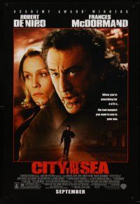 3y154 CITY BY THE SEA advance DS 1sh '02 Robert De Niro & Frances McDormand!