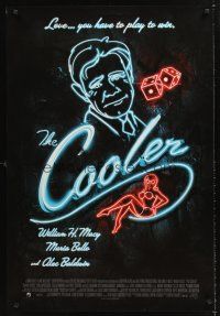3y186 COOLER int'l DS 1sh '03 Alec Baldwin, William H. Macy, cool neon sign design!