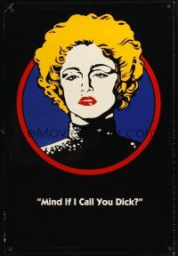 3y254 DICK TRACY DS Breathless Mahoney style teaser 1sh '90 art of Madonna, Mind if I call you dick?
