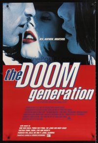 3y264 DOOM GENERATION DS 1sh '95 Rose McGowan, sex, mayhem, whatever, a heterosexual movie!