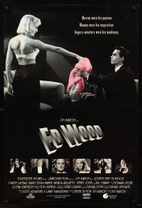 3y278 ED WOOD int'l 1sh '95 Tim Burton, Johnny Depp, Bill Murray, Sarah Jessica Parker!