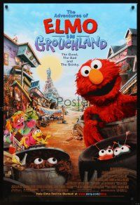 3y283 ELMO IN GROUCHLAND DS 1sh '99 Sesame Street Muppets, the good, the bad & the stinky!