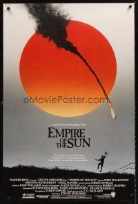 3y284 EMPIRE OF THE SUN advance 1sh '87 Stephen Spielberg, John Malkovich, first Christian Bale!