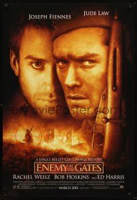 3y291 ENEMY AT THE GATES advance DS 1sh '01 Jude Law, Joseph Fiennes, Ed Harris, snipers in WWII!