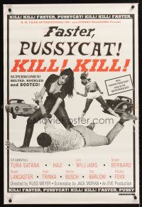 3y307 FASTER, PUSSYCAT! KILL! KILL! 1sh R95 Russ Meyer's ode to the violence in women, Tura Satana