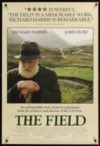 3y317 FIELD 1sh '90 Jim Sheridan directed, cool image of Richard Harris & landscape!