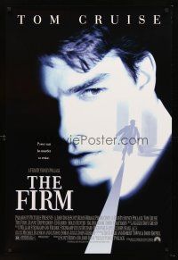 3y324 FIRM DS 1sh '93 image of Tom Cruise on the run, Sydney Pollack directed, lawyers!