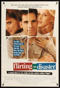 3y335 FLIRTING WITH DISASTER 1sh '96 Ben Stiller, Patricia Arquette & sexy Tea Leoni!