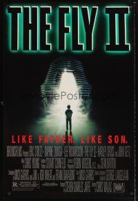 3y337 FLY II 1sh '89 Eric Stoltz, Daphne Zuniga, like father, like son, horror sequel, Mahon art