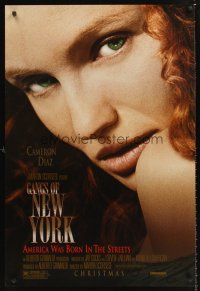 3y375 GANGS OF NEW YORK advance 1sh '02 Martin Scorcese directed, pretty Cameron Diaz!