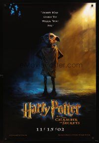 3y427 HARRY POTTER & THE CHAMBER OF SECRETS teaser 1sh '02 Dobby has come to warn you!