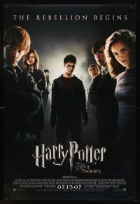 3y434 HARRY POTTER & THE ORDER OF THE PHOENIX advance DS 1sh '07 Ralph Fiennes, Daniel Radcliffe!