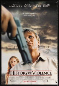 3y447 HISTORY OF VIOLENCE advance DS 1sh '05 David Cronenberg, Viggo Mortensen, Ed Harris