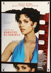 3y489 INTRODUCING DOROTHY DANDRIDGE TV 1sh '99 great close-up image of sexy Halle Berry!