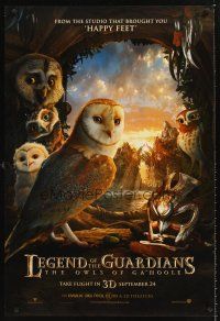 3y525 LEGEND OF THE GUARDIANS: THE OWLS OF GA'HOOLE brown style IMAX advance DS 1sh '10 Zack Snyder