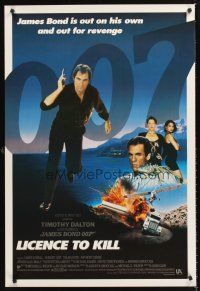 3y530 LICENCE TO KILL int'l 1sh '89 Timothy Dalton as James Bond, he's out for revenge!