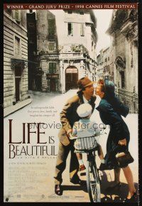 3y532 LIFE IS BEAUTIFUL DS 1sh '97 Roberto Benigni's La Vita e bella, Nicoletta Braschi