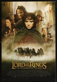 3y545 LORD OF THE RINGS: THE FELLOWSHIP OF THE RING DS 1sh '01 montage of top cast!