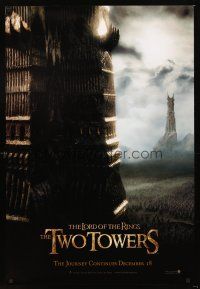 3y550 LORD OF THE RINGS: THE TWO TOWERS teaser 1sh '02 Peter Jackson epic, J.R.R. Tolkien!