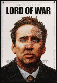 3y551 LORD OF WAR advance 1sh '05 wild bullet mosaic of arms dealer Nicolas Cage!