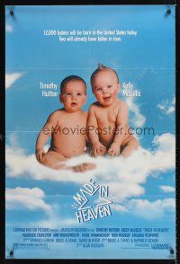 3y560 MADE IN HEAVEN 1sh '87 Alan Rudolph, Timothy Hutton, Kelly McGills, cute babies!