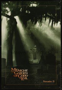 3y578 MIDNIGHT IN THE GARDEN OF GOOD & EVIL advance 1sh '97 cool image of statue in Savannah!
