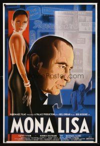 3y586 MONA LISA English 1sh '86 Neil Jordan, art of Bob Hoskins & sexy Cathy Tyson by Cowell!