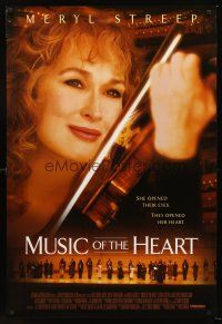 3y601 MUSIC OF THE HEART int'l 1sh '99 Wes Craven, Gloria Estefan, smiling Meryl Streep!
