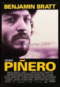 3y644 PINERO 1sh '01 Leon Ichaso, bearded Benjamin Bratt as poet-actor Miguel Pinero!