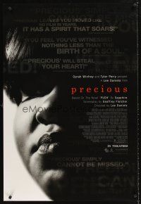 3y658 PRECIOUS DS 1sh '09 abused woman-child Gabourey Sidibe, Best Picture nominee!