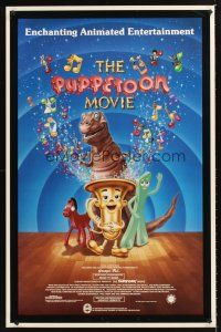 3y670 PUPPETOON MOVIE 1sh '87 George Pal, cool image of Gumby, Pokey, & more!