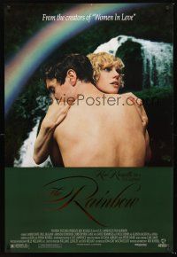 3y679 RAINBOW foil title 1sh '89 romantic image of embracing Paul McGann & Sammi Davis!