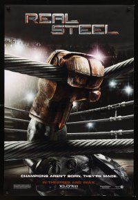 3y682 REAL STEEL IMAX teaser DS 1sh '11 Shawn Levy, champions aren't born, they're made!