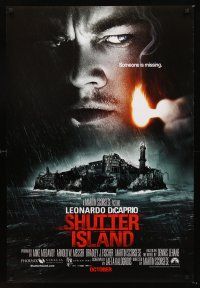3y741 SHUTTER ISLAND October advance DS 1sh '10 Scorsese, DiCaprio, some places never let you go!
