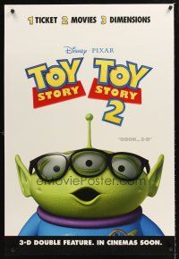 3y836 TOY STORY/TOY STORY 2 advance DS 1sh '99 cute 3-D CGI double-bill!