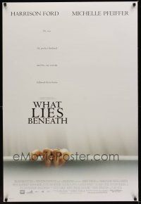 3y873 WHAT LIES BENEATH int'l DS 1sh '00 Robert Zemeckis directed, Harrison Ford & Michelle Pfeiffer