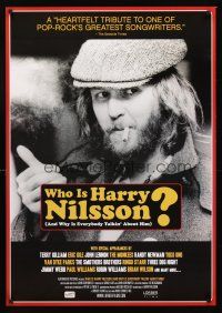 3y881 WHO IS HARRY NILSSON? 1sh '10 John Scheinfield, great image of singer-songwriter!