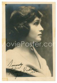 3z009 FLORENCE VIDOR signed deluxe 4.75x7 still '20 profile portrait from The Jack-Knife Man!