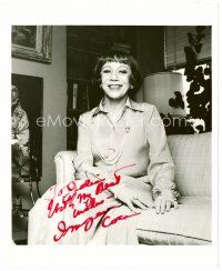 3z439 IMOGENE COCA signed 8x10 publicity still '60s smiling portrait of the actress on couch!