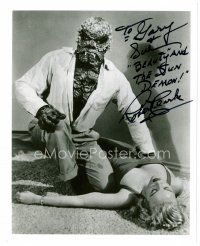 3z566 ROBERT CLARKE signed 8x10 REPRO still '90s as The Hideous Sun Demon with sexy blonde!
