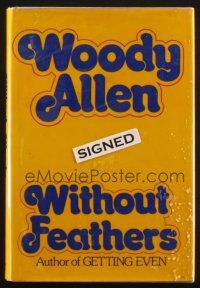3z189 WOODY ALLEN signed hardcover book '75 on his autobiography Without Feathers!