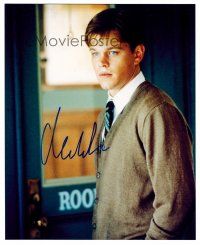 3z549 MATT DAMON signed color 8x10 REPRO still '02 great young close up of the star!