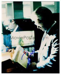 3z571 RUSSELL CROWE signed color 8x10 REPRO still '02 reading & wearing glasses from The Insider!