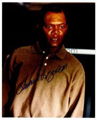 3z572 SAMUEL L. JACKSON signed color 8x10 REPRO still '00s intense close up of the great actor!